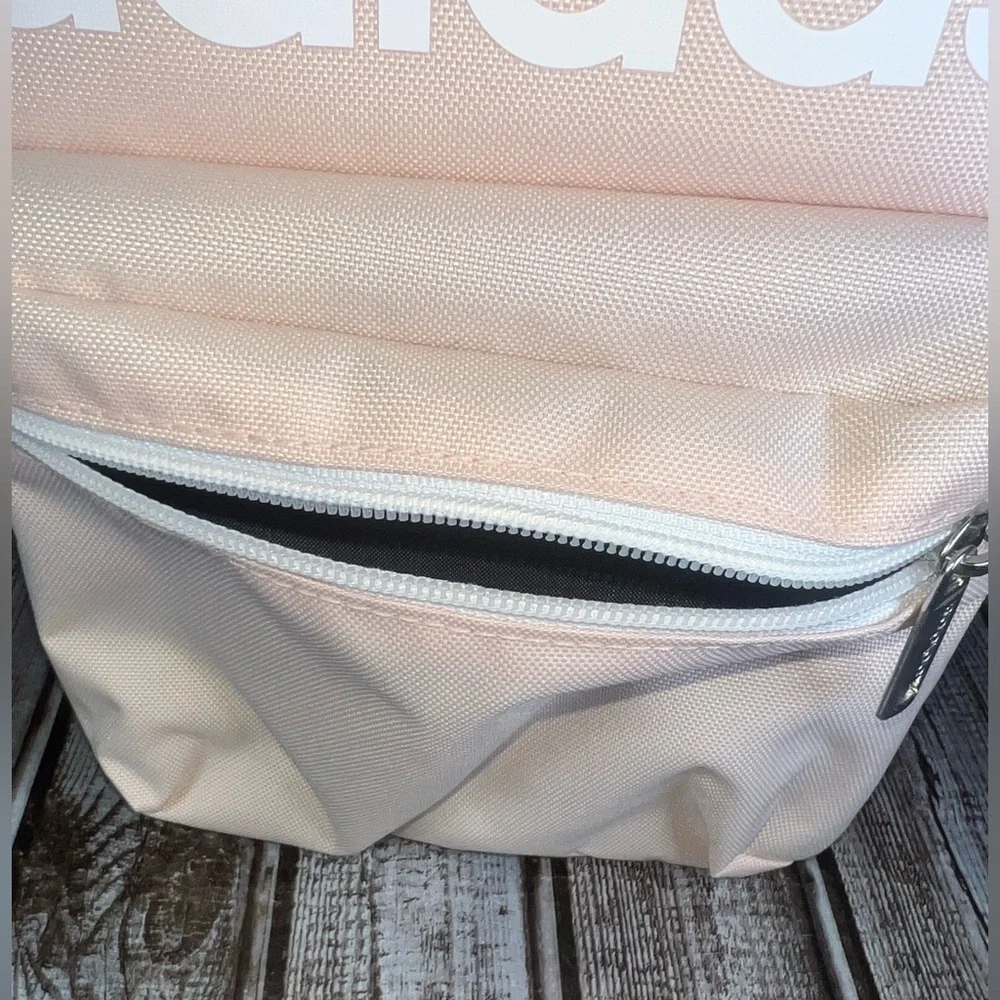 Adidas‎ Insulated Lunch Bag Front Zip Pocket, Clip Handle Light Pink School NEW!